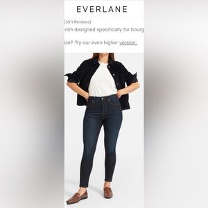 Everlane Curvy High-Rise Skinny Jeans - Size 31 Ankle